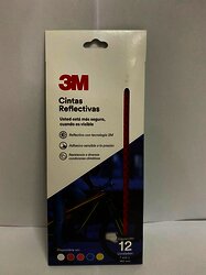 3M Cinta reflectiva (Paquete con 12 tiras) Rojo 7 mm X 145 mm 3M Cinta reflectiva (Paquete con 12 tiras) Rojo 7 mm X 145 mm