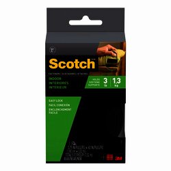 3M RF4731-LA INDOOR FASTENERS 3" BLACK STRIPS SOPORTA 1.3KG