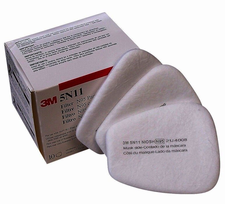 3M 5N11 Filtro para partículas para pintura base agua N95