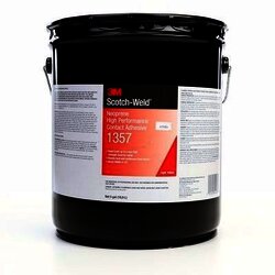 3M 1357 Lt Yellow Neoprene Hi Perf Cont Adh 5 Gal Ps Pail -3M