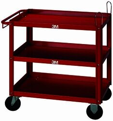 3M 2510 Carrito organizador metalico rojo