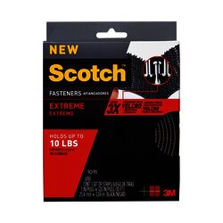 3M RF4711-LA INDOOR FASTENERS 18" BLACK 2 TIRAS SOPORTA 1.3KG