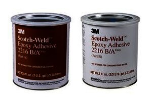 3M 2216 A/B Adh. Epoxico Translucido Bote 3.7 Lt C/2J