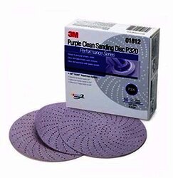 3M 1812 Disco Hookit Clean sanding , 282 perforaciones , P320