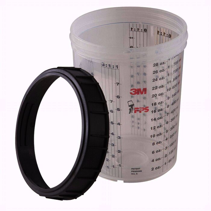 3M 16023 Copa mezcladora con collar 840 ML