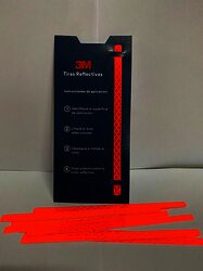 3M Cinta reflectiva (Paquete con 12 tiras) Naranja 7 mm X 145 mm 3M Cinta reflectiva (Paquete con 12 tiras) Naranja 7 mm X 145 mm