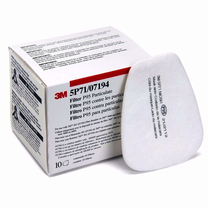3M 5P71 Filtro para partículas para pintura base aceite P95