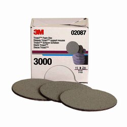 3M 2087 Disco Trizact Hookit para Matizado 3" P3000 3M 2087 Disco Trizact Hookit para Matizado 3" P3000