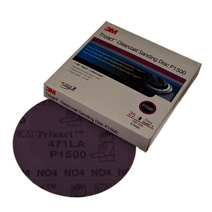 3M 2094 Disco Trizact Hookit Clear Coat 3" P1500