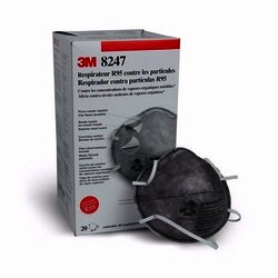 3M 8247 Respirador niveles molestos vapores organicos R95 c/20 3M 8247 Respirador niveles molestos vapores organicos R95 c/20