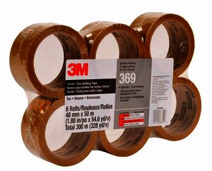3M 369 Cinta de empaque Uso industrial Tartan 48 mm x 50 m