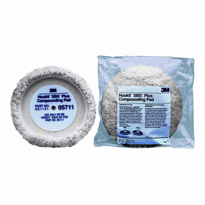 3M 5711 Borla de Lana Hookit una cara 9"