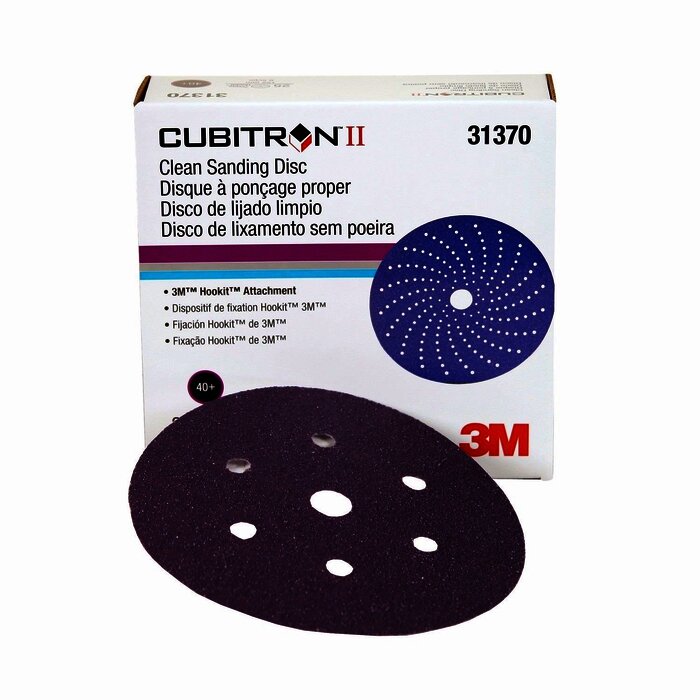 3M 31370 Disco Hookit Cubitron II 6" G40+