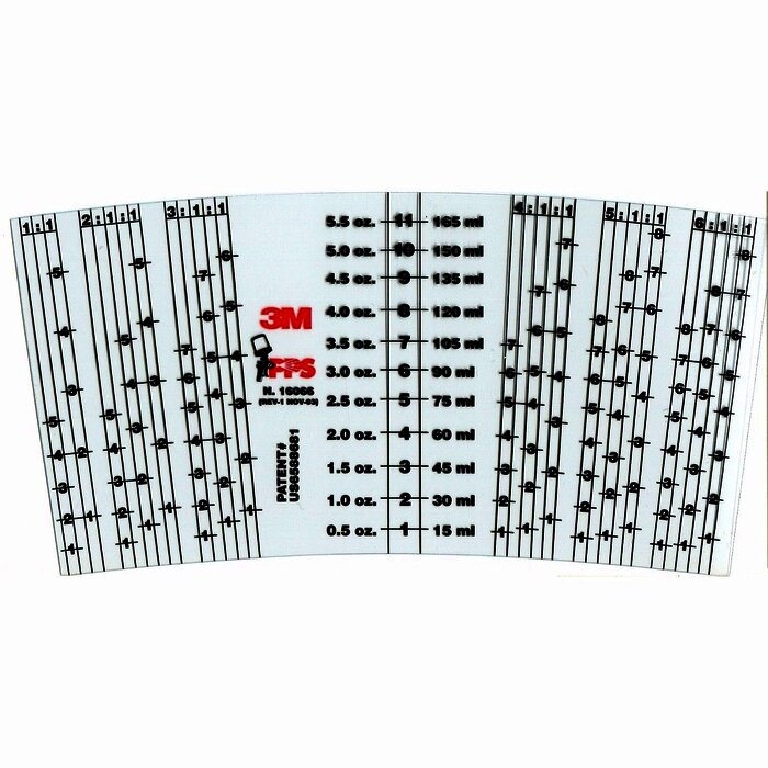 3M 16066 Pelicula con regla para mezclado 177 ML