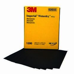 3M 2033 Imperial Wetordry 9 x 11" P1200 (Subempaque c/50) 3M 2033 Imperial Wetordry 9 x 11" P1200 (Subempaque c/50)