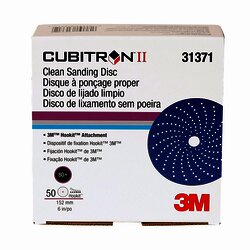 3M 31371 Disco Hookit Cubitron II , 282 perforaciones , G80+