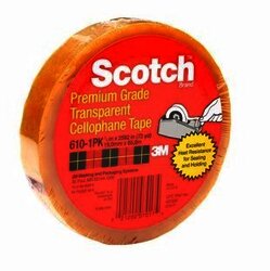 3M 610 Cinta adhesiva de empaque ligero Scotch 12 mm x 66 m