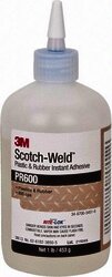3M PR600 Plastic & Rubber Instant Adh, 1 Lb Btl, 1/Cs