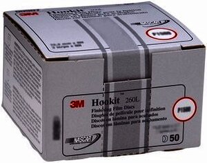 3M 968 Disco Hookit Gold Film 6", P1200 (Subempaque c/100)