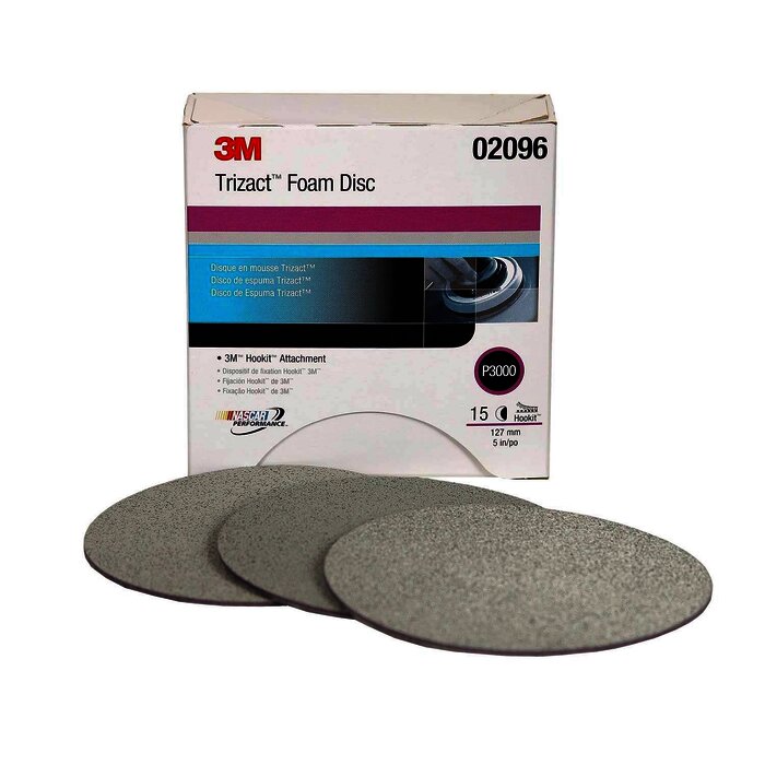 3M 2096 Disco Hookit TRIZACT 5" P3000
