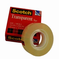 3M 600 Cinta adhesiva de empaque ligero Scotch 18 mm x 66 m