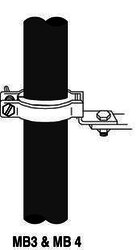 3M Abrazadera para montaje sencillo Triple