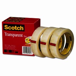 3M 600 Cinta adhesiva de empaque ligero Scotch 24 mm x 66 m