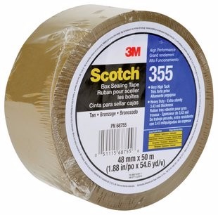 3M 355 Cinta de empaque de alto desempeño Scotch 48 mm x 50 m