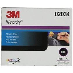 3M 2034 Imperial Wetordry 9 x 11" P1000 (Subempaque c/50) 3M 2034 Imperial Wetordry 9 x 11" P1000 (Subempaque c/50)